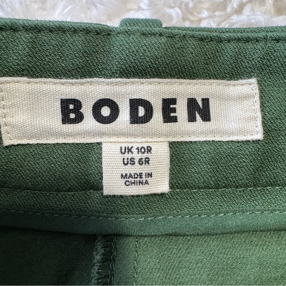 BODEN Utility Pocket Midi Skirt Green Size 6 - Picture 9 of 10